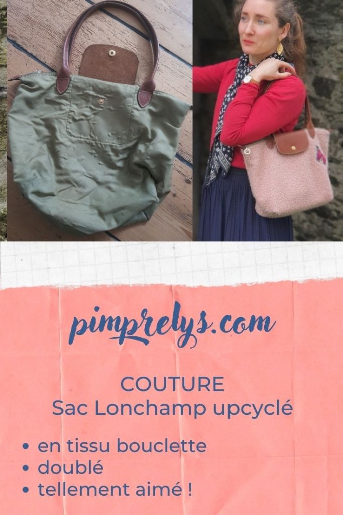 sac longchamp upcyclé