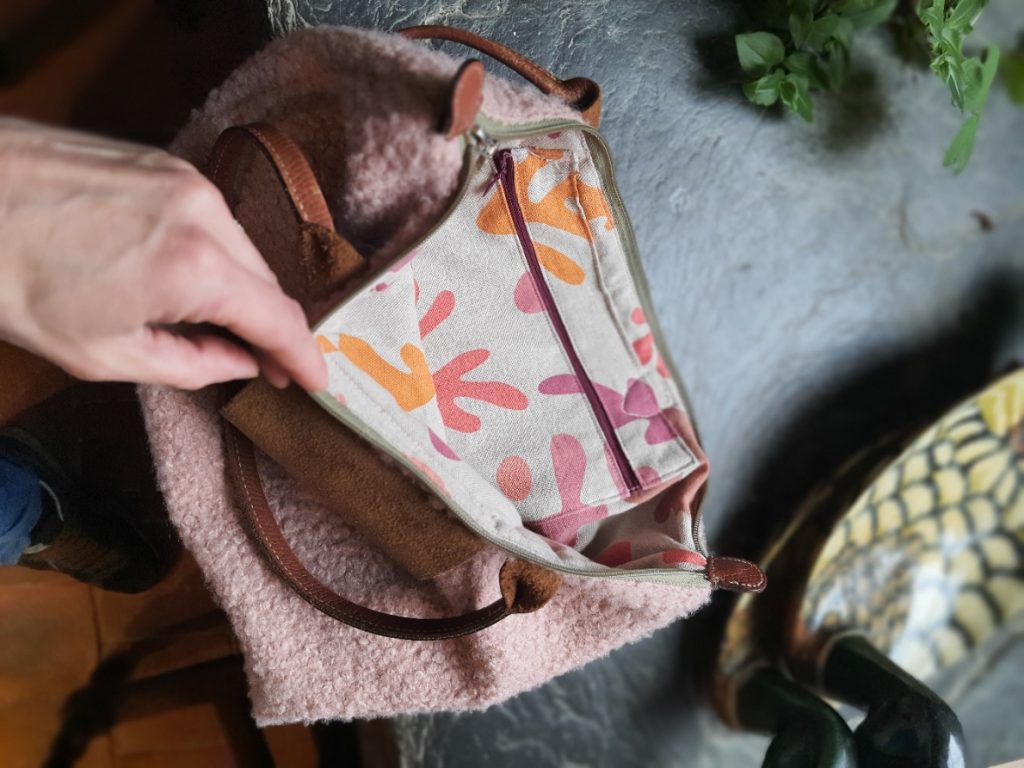 intérieur de sac lonchamp revisité avec poche intérieure