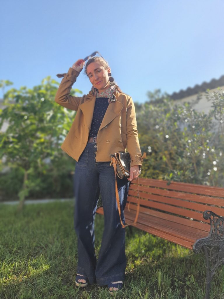 veste sahara col plissé pimprelys